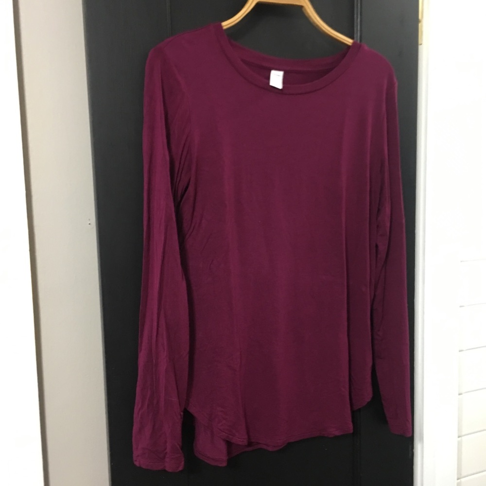 Raspberry Old Navy long sleeve tee